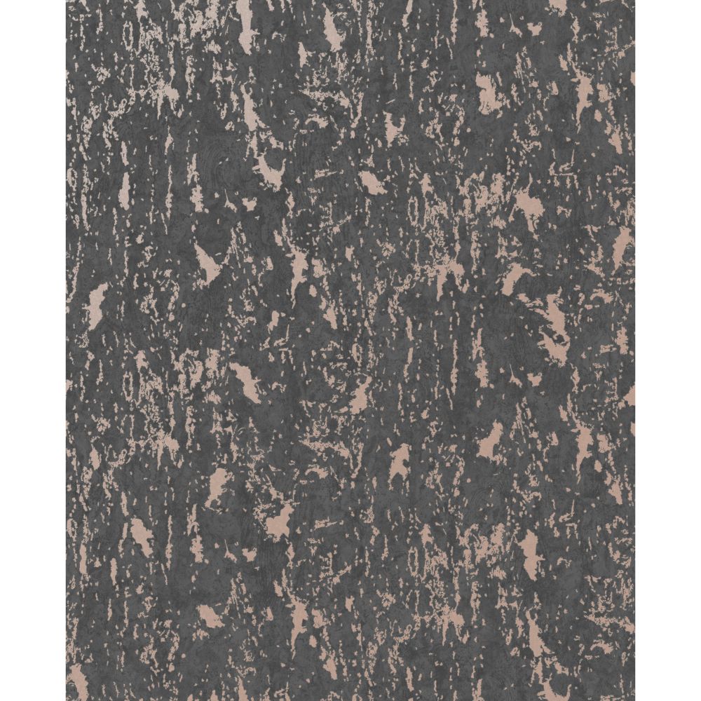 Superfresco 107969 Milan Textured Plain Charcoal and Rose Gold Removable Wallpaper