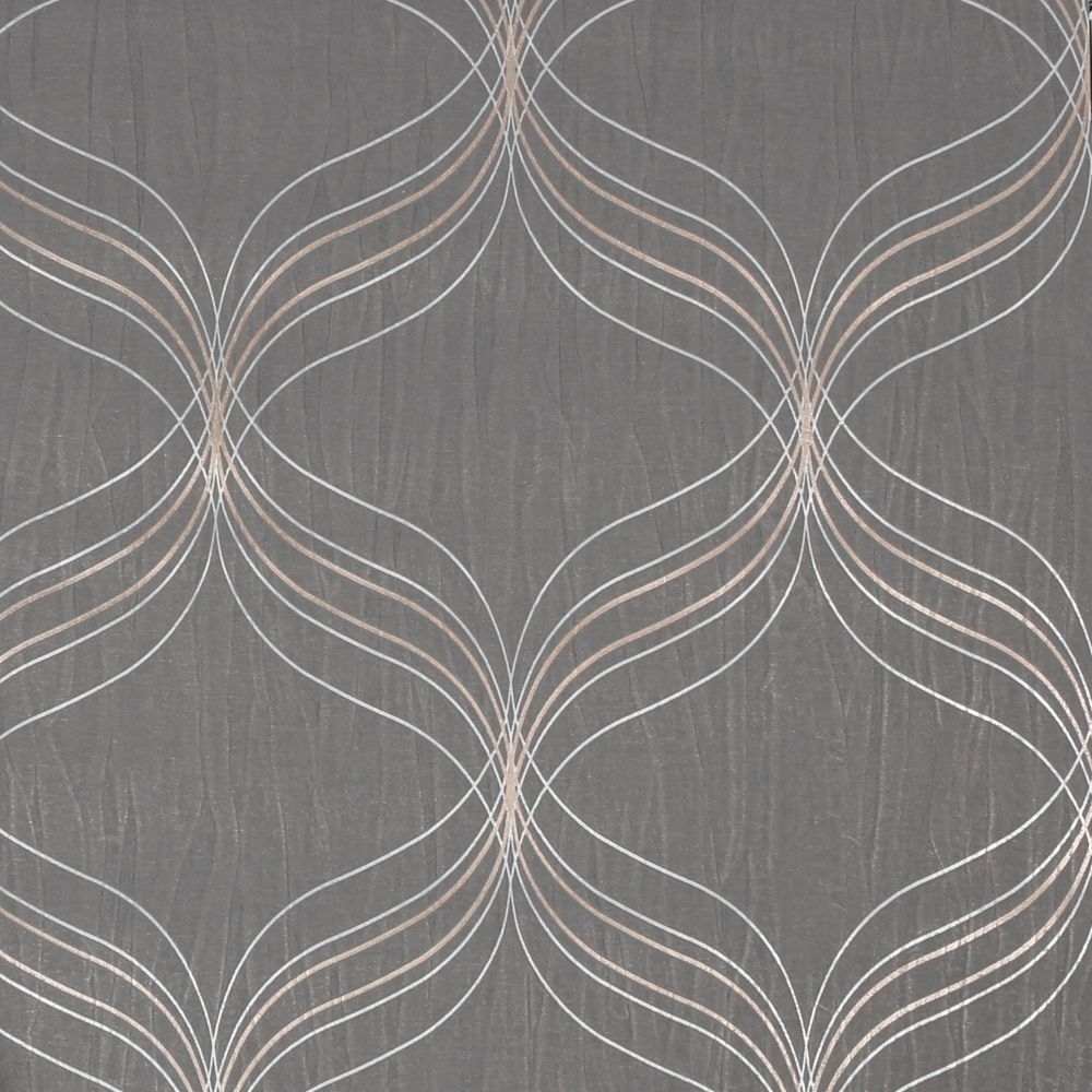 Boutique 112660 Optical Geo Grey Removable Wallpaper