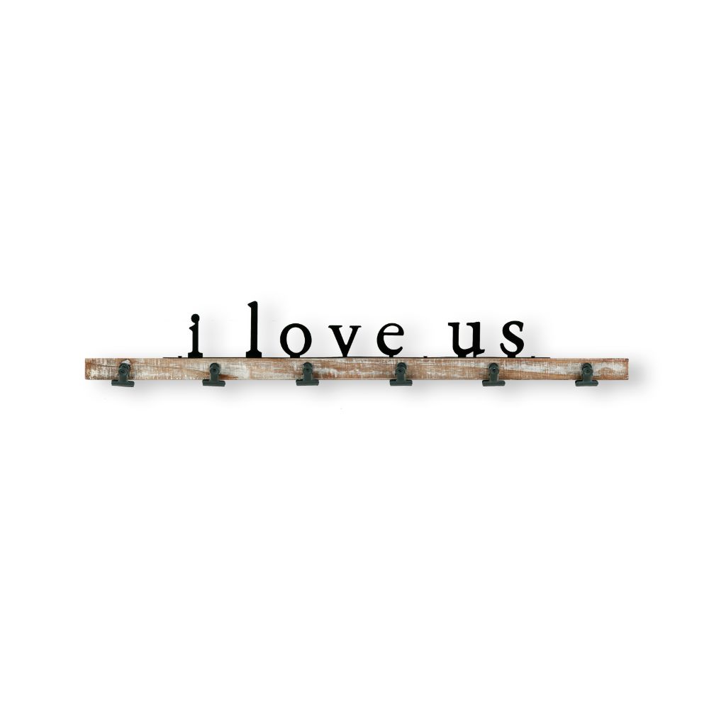 Art For The Home 113212 I Love Us Wood Wall Art