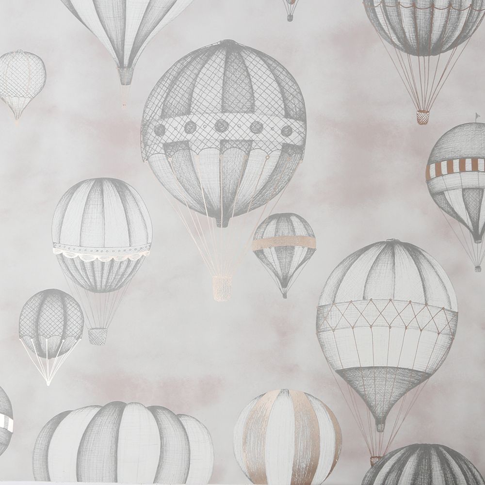 Sublime 115092 Balloon Fiesta Grey and Rose Gold Wallpaper