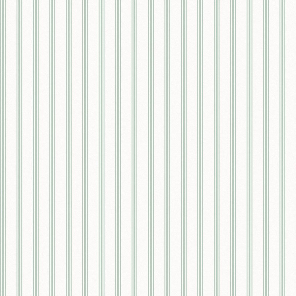 Laura Ashley 118483 Farnworth Stripe Sage Green Wallpaper