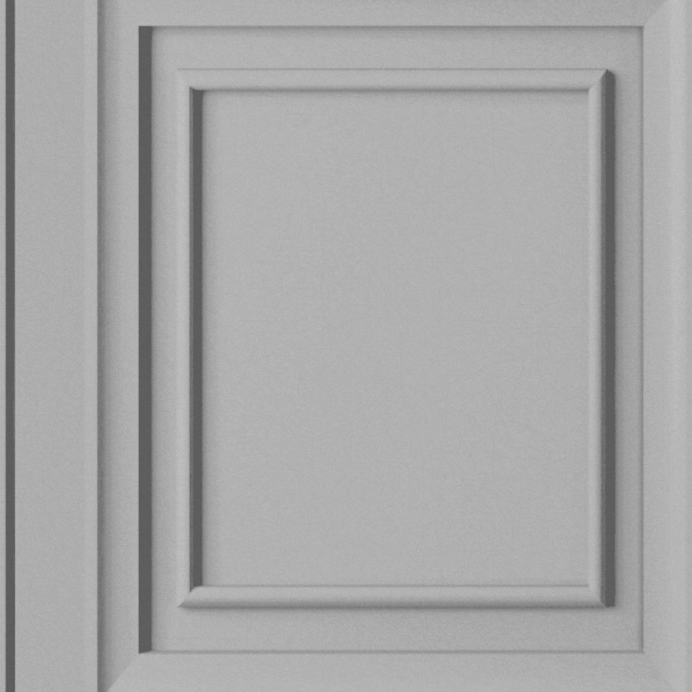 Laura Ashley 119845 Redbrook Wood Panel Silver Removable Wallpaper