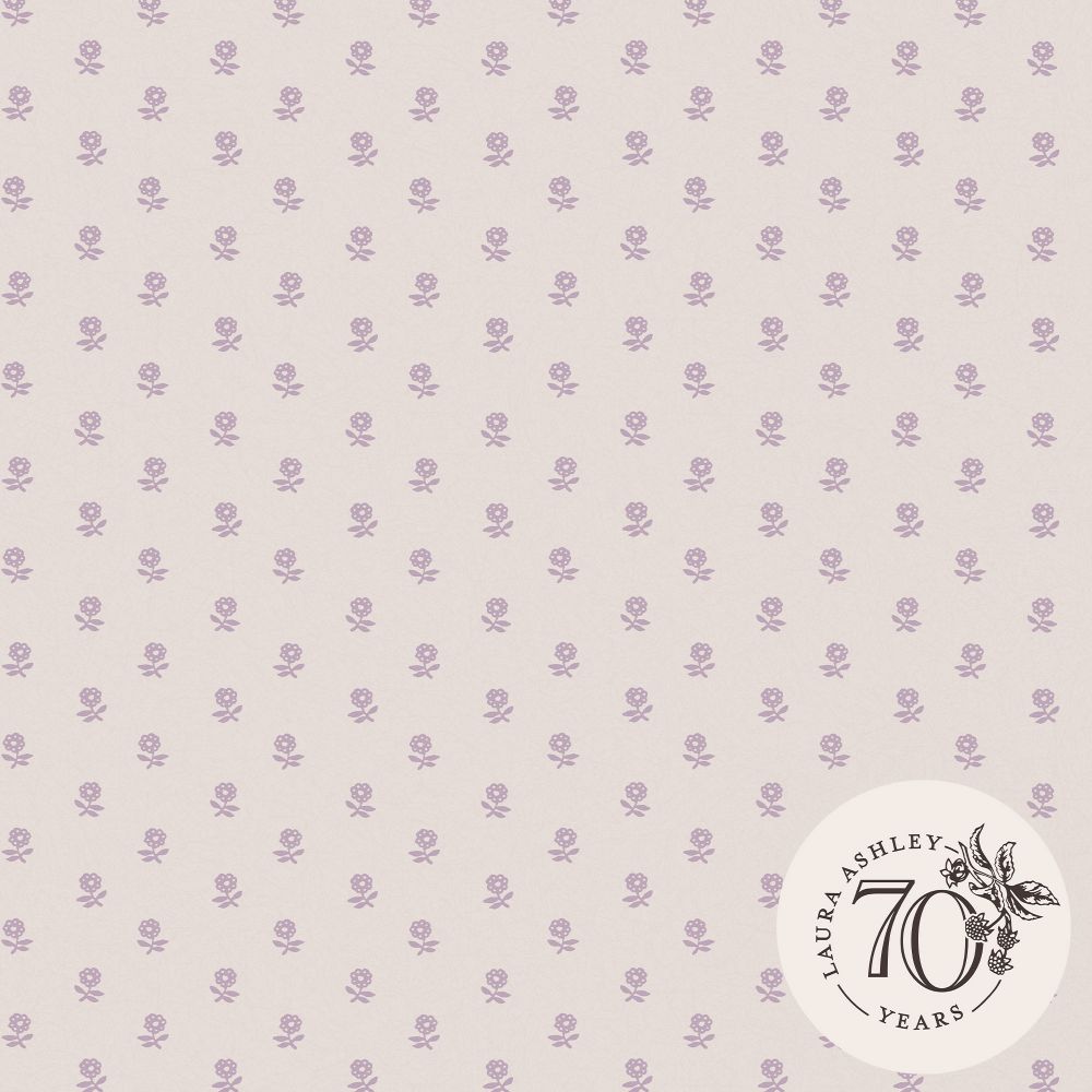 Laura Ashley 119864 Daisy Lavender Purple Removable Wallpaper