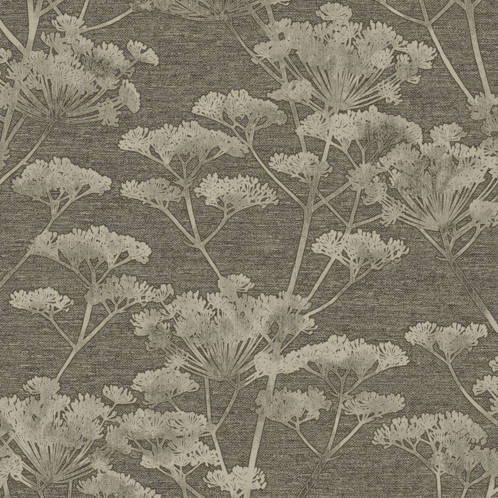 Boutique 119966 Serene Seedhead Taupe and Gold Removable Wallpaper