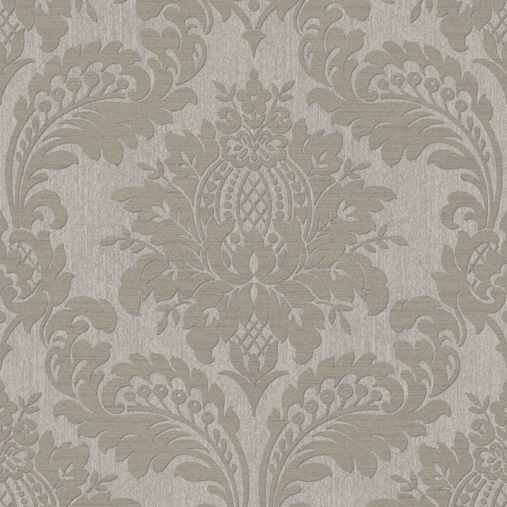 Boutique 119970 Archive Damask Taupe Removable Wallpaper