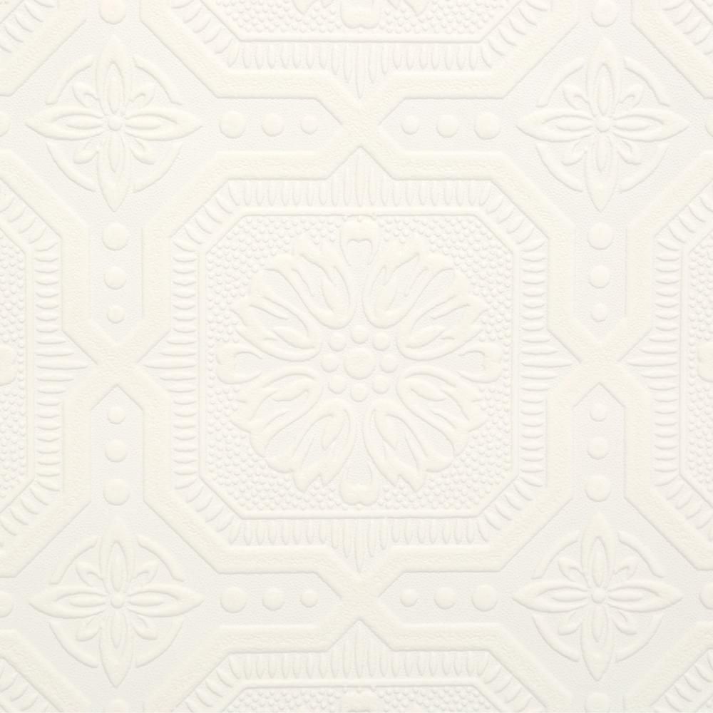 Paintables 12024 Small Ceiling Tile Paintable White Removable Wallpaper