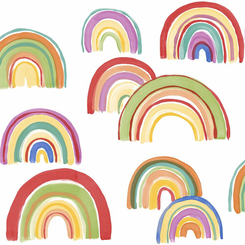 Transform 120512 Rainbow Multi Peel and Stick Wallpaper