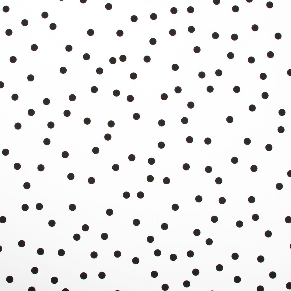 Transform 120516 Small Dots Black Peel and Stick Wallpaper