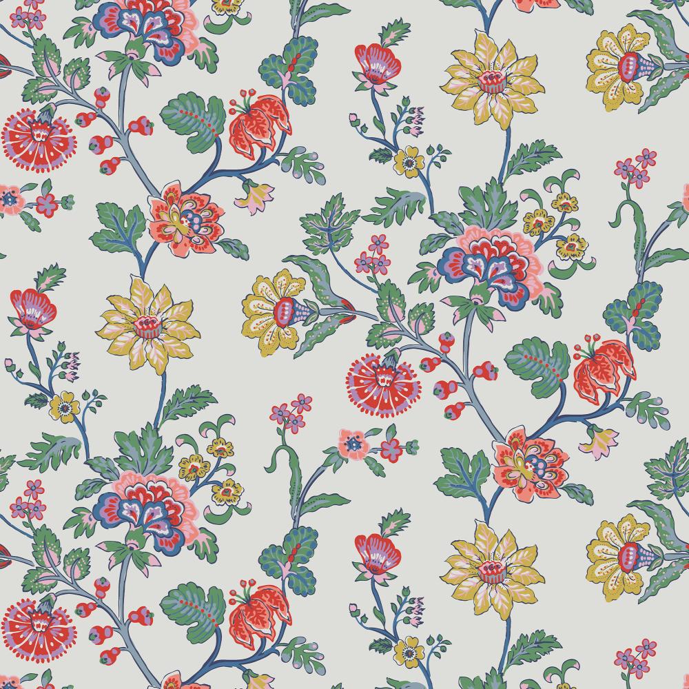 Joules 120877 Vine Cottage Floral Crème Wallpaper