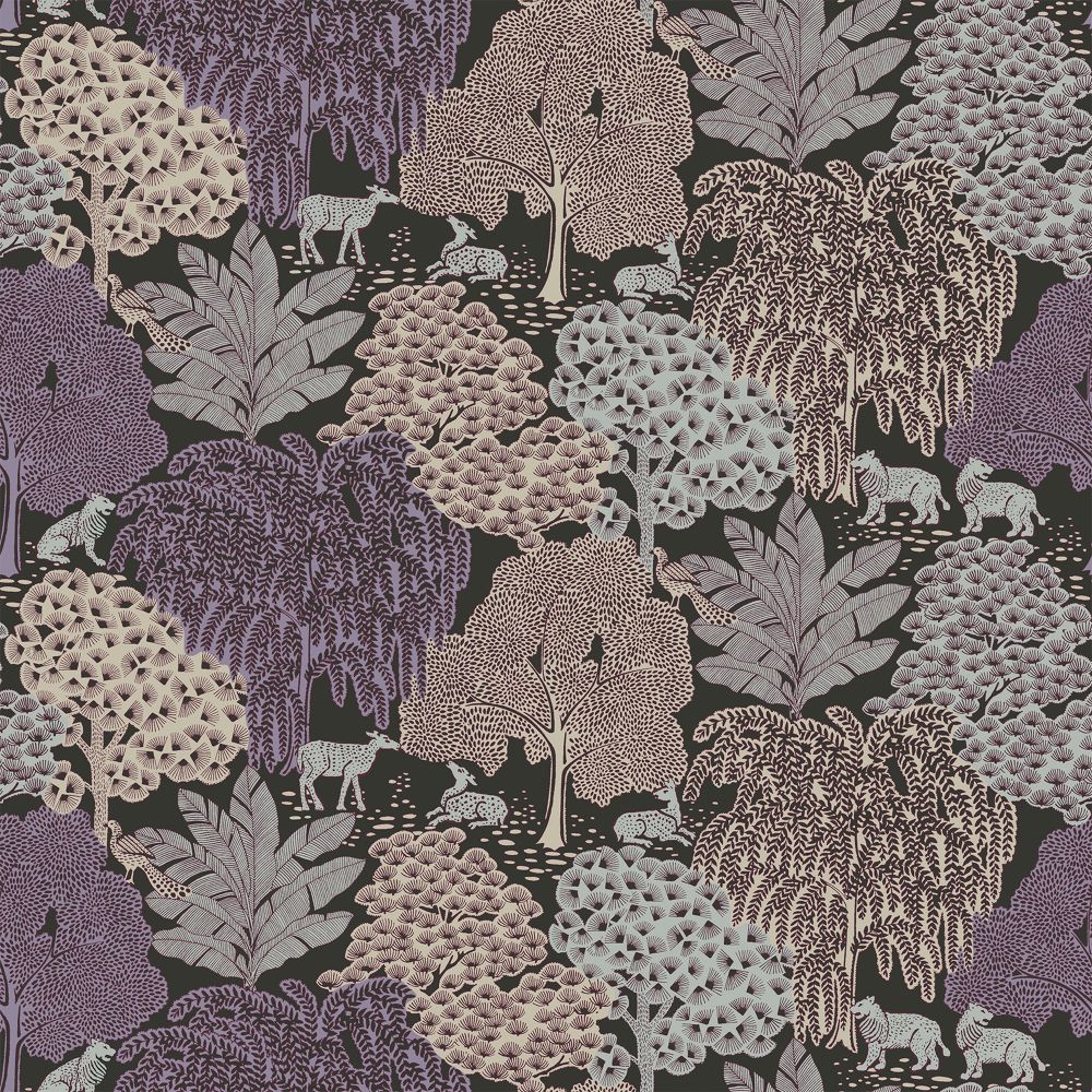 Laura Ashley 121087 Garwood Grove Violet Grey Wallpaper