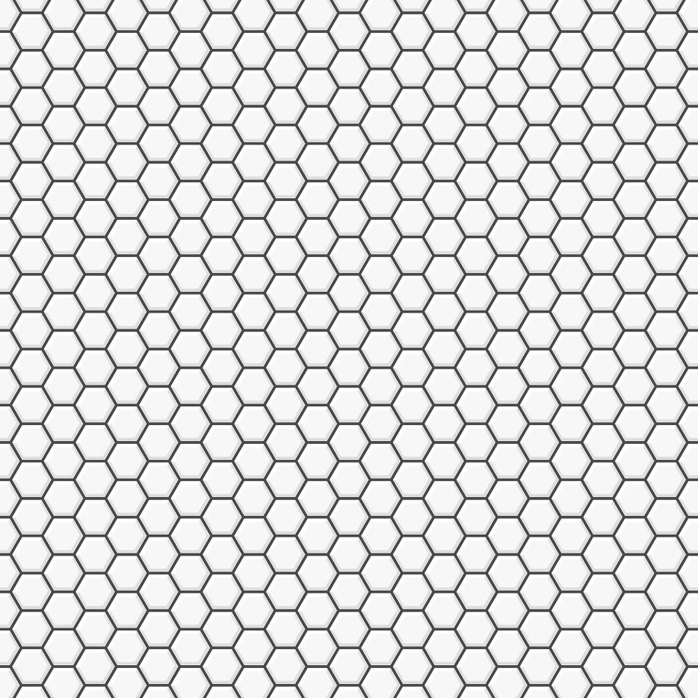 Transform 121733 Transform Hexagon White Peel and Stick Wallpaper