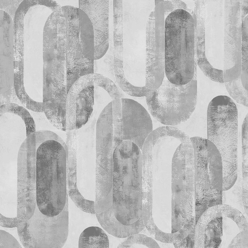 Sublime 121803 Oval Shapes Grey Wallpaper