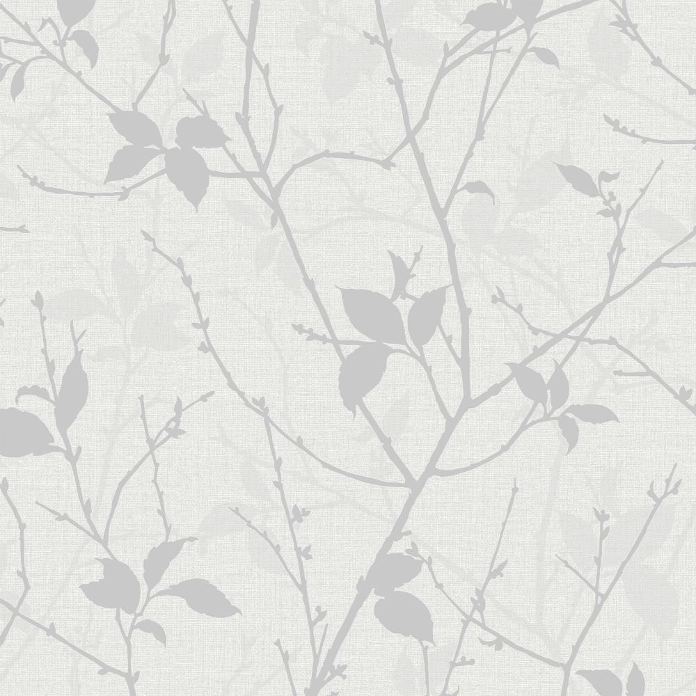 Boutique 122433 Belle White and Silver Wallpaper