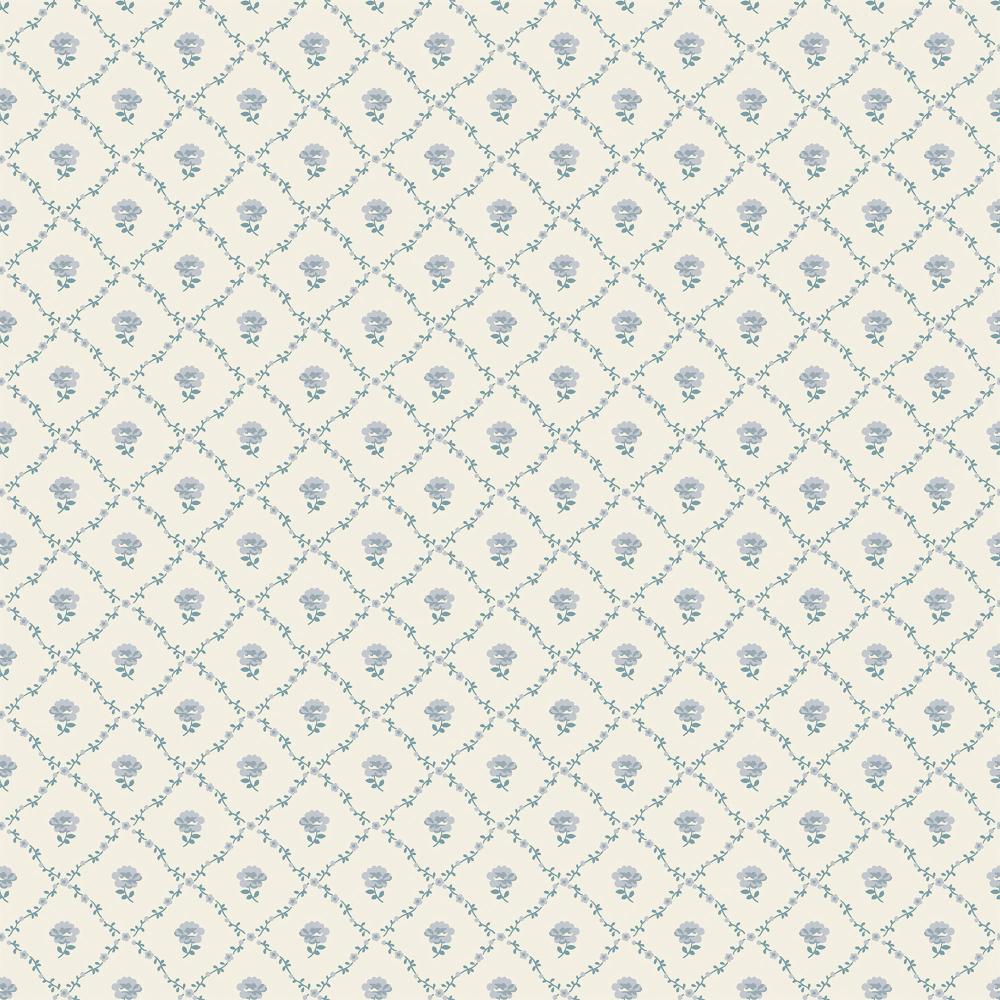 Laura Ashley 122745 Kate Pale Seaspray Blue Wallpaper