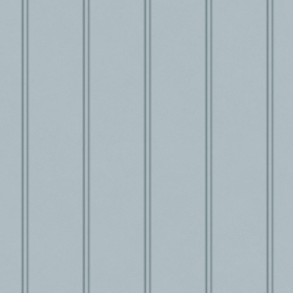 Laura Ashley 122758 Chalford Wood Panelling Seaspray Blue Wallpaper