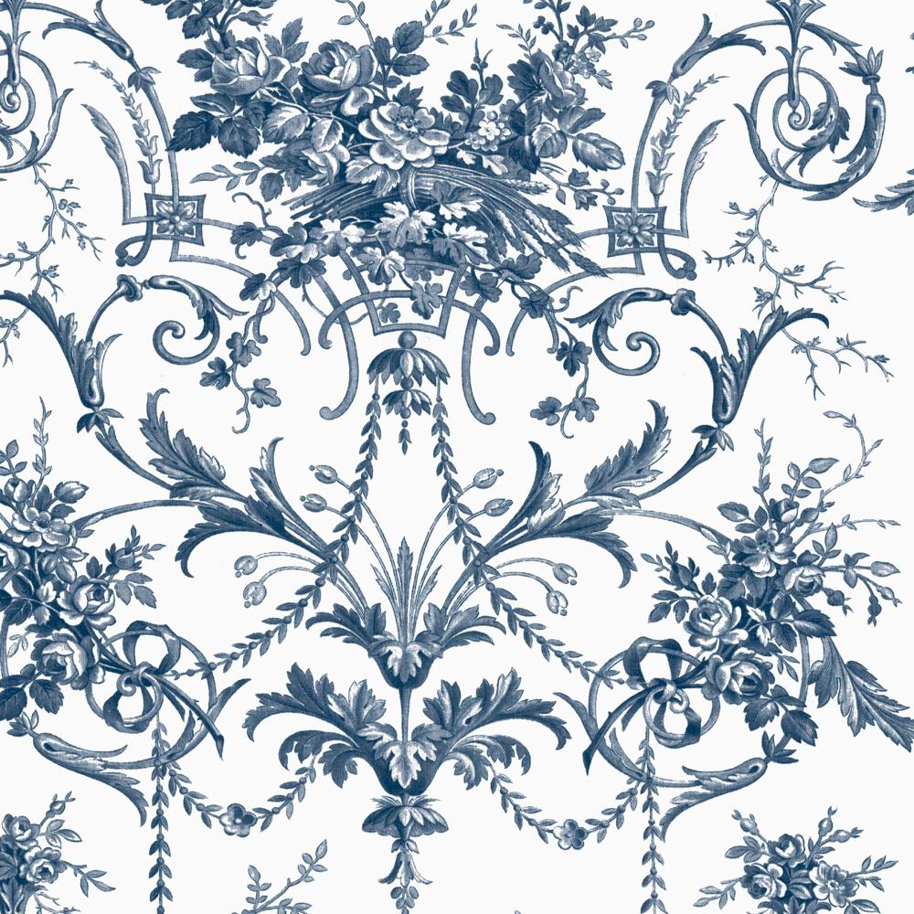 Laura Ashley 122767 Tuileries Midnight Blue Wallpaper