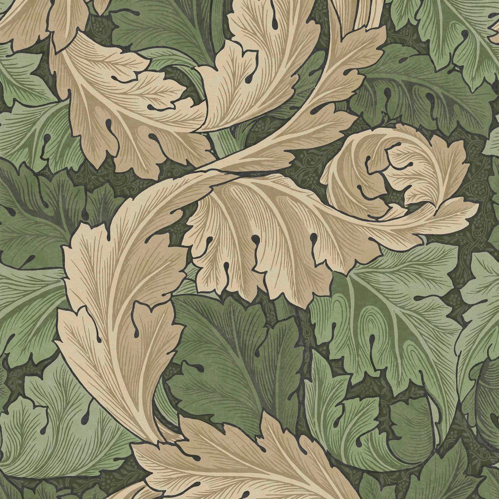 William Morris 124227 Acanthus Green Wallpaper
