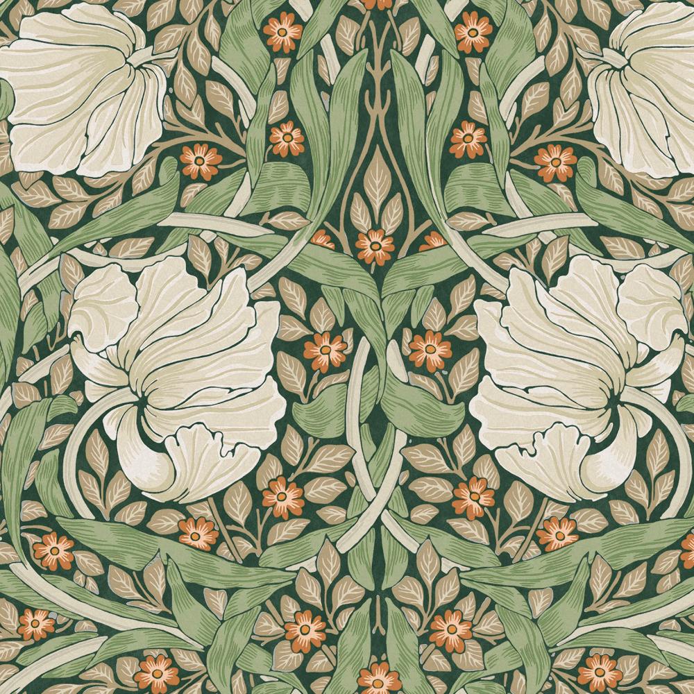 William Morris 124242 Pimpernel Green Wallpaper