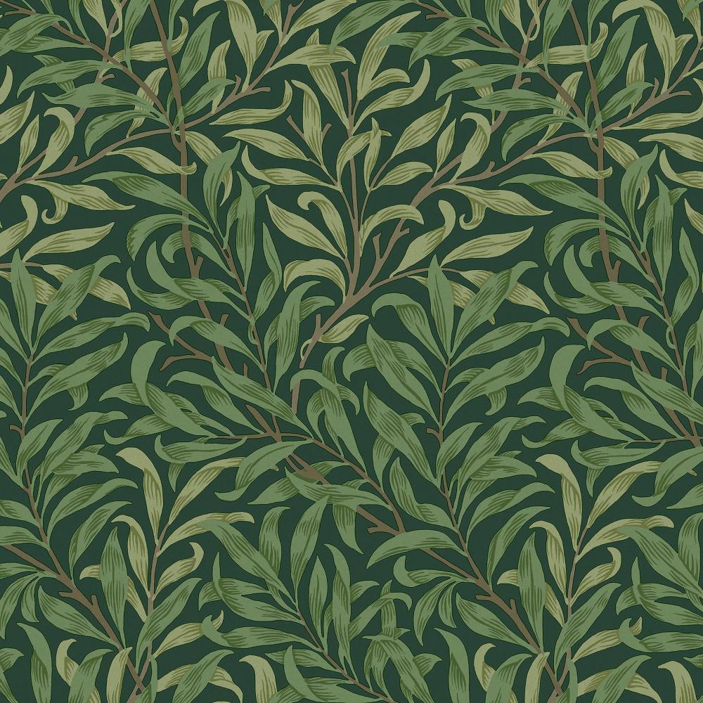 William Morris 124247 Willow Bough Deep Green Wallpaper