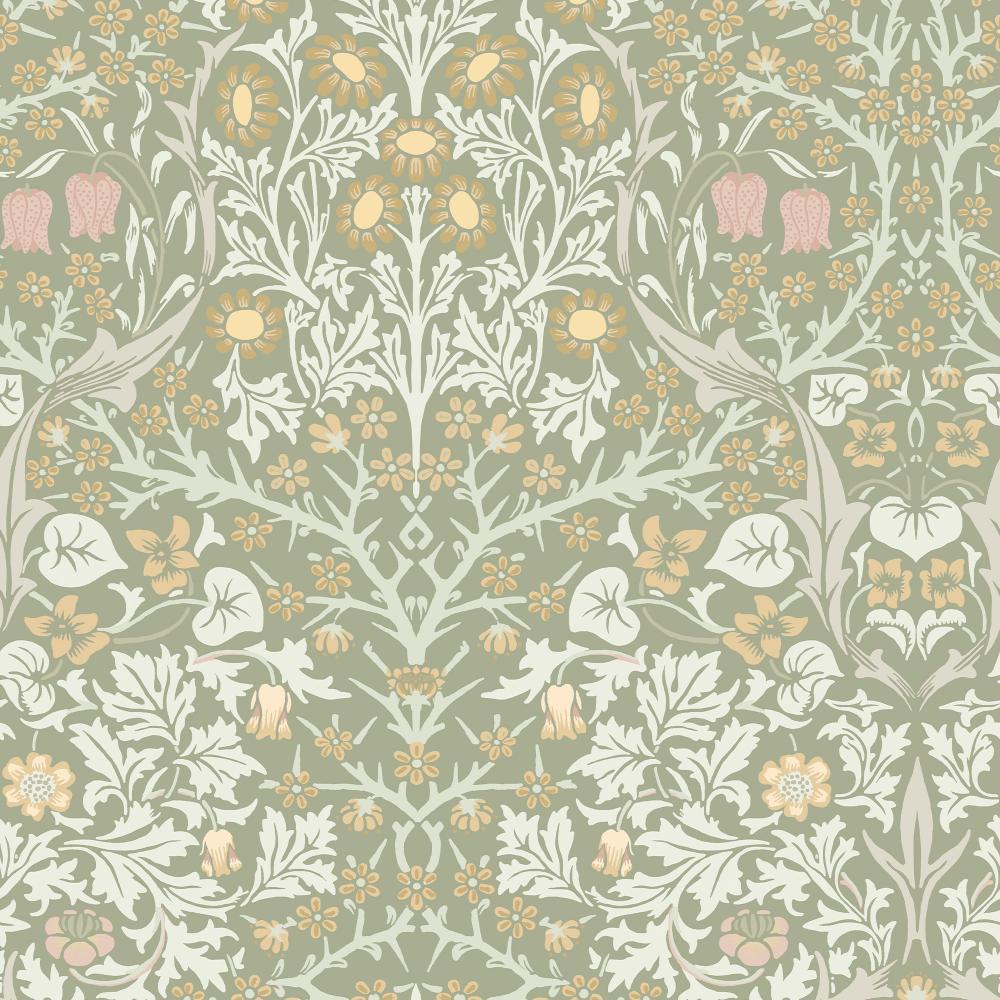 William Morris 124253 Blackthorn Sage Wallpaper