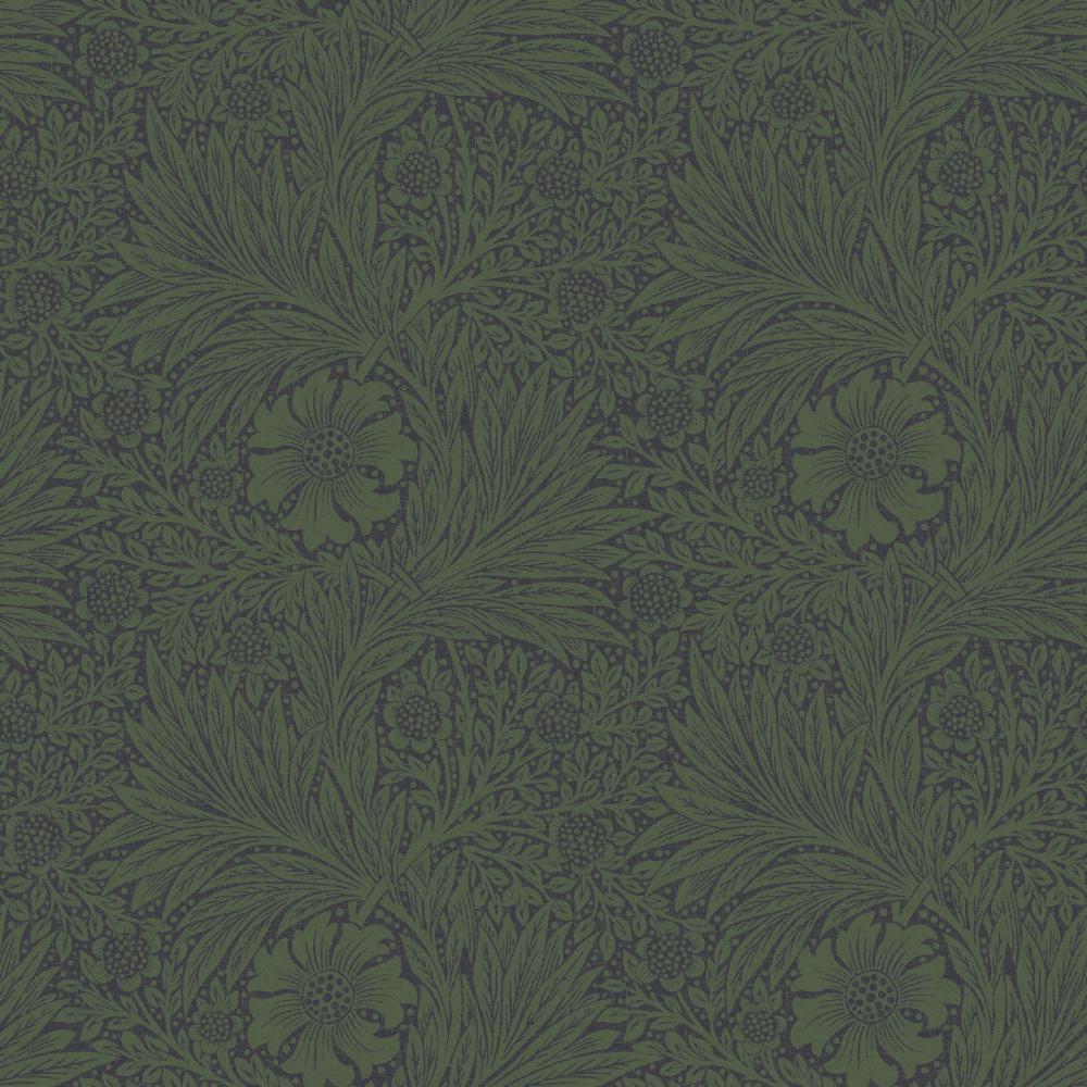 William Morris 124255 Marigold Fibrous Green Wallpaper
