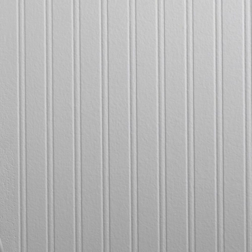 Wall Doctor 15274 Bead Board White Paintable Prepasted Removable Wallpaper