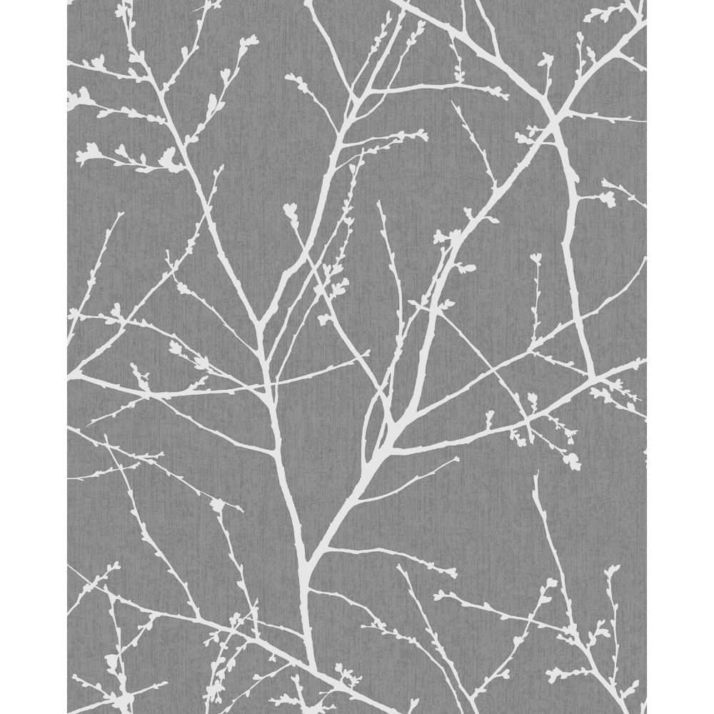 Superfresco Easy 33-272 Innocence Charcoal and Silver Removable Wallpaper