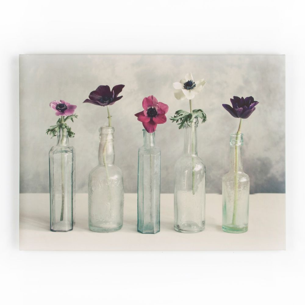 Art For The Home 40-619 Floral Row Printed Canvas Wall Art