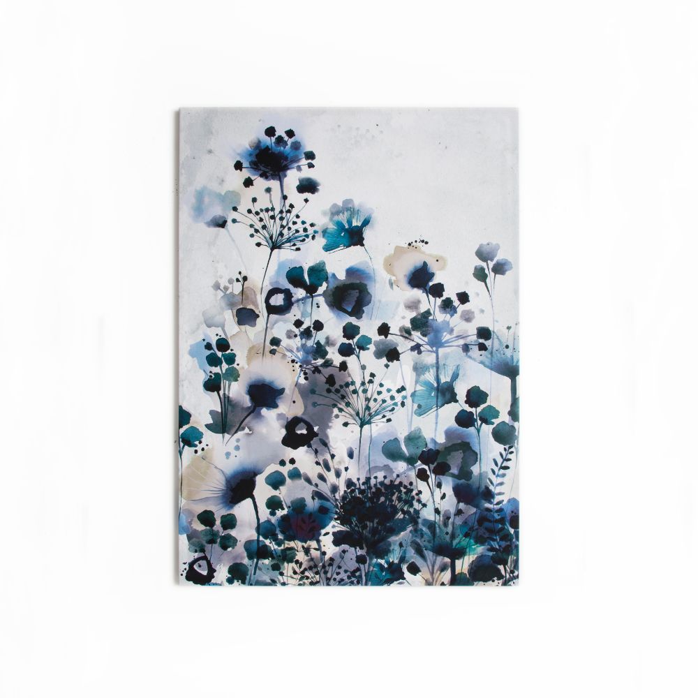 Art For The Home 42-235 Moody Blue Watercolor Printed Canvas Wall Art