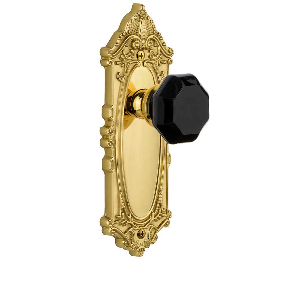 Grandeur by Nostalgic Warehouse GVCLYO Grande Victorian Plate Passage Lyon Knob in Polished Brass