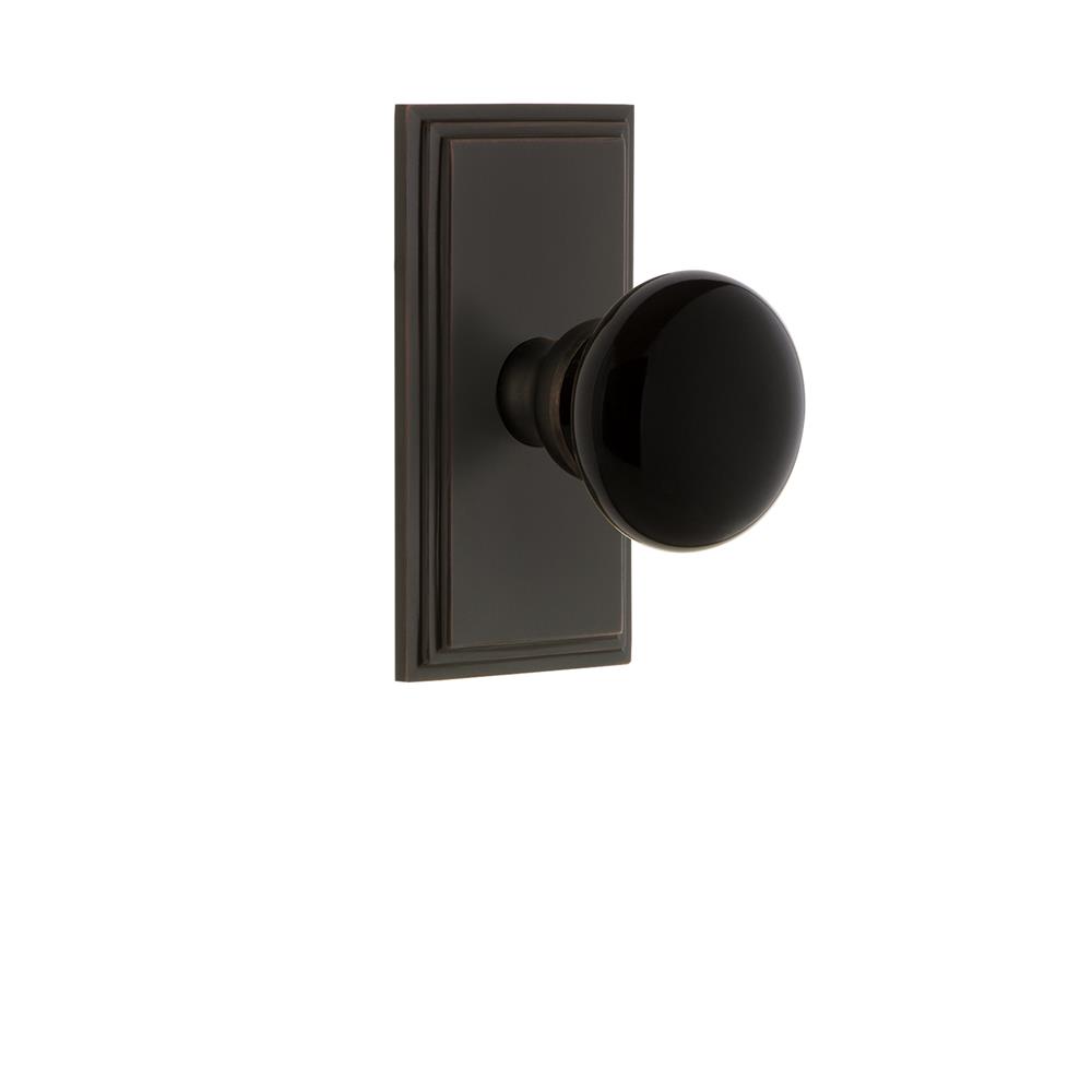 Grandeur by Nostalgic Warehouse CARCOV Carre Plate Passage Coventry Knob in Timeless Bronze