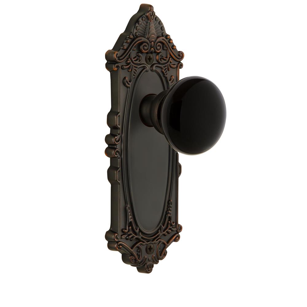 Grandeur by Nostalgic Warehouse GVCCOV Grande Victorian Plate Passage Coventry Knob in Timeless Bronze