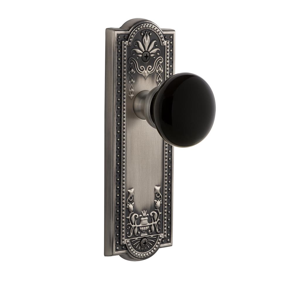 Grandeur by Nostalgic Warehouse PARCOV Parthenon Plate Passage Coventry Knob in Antique Pewter