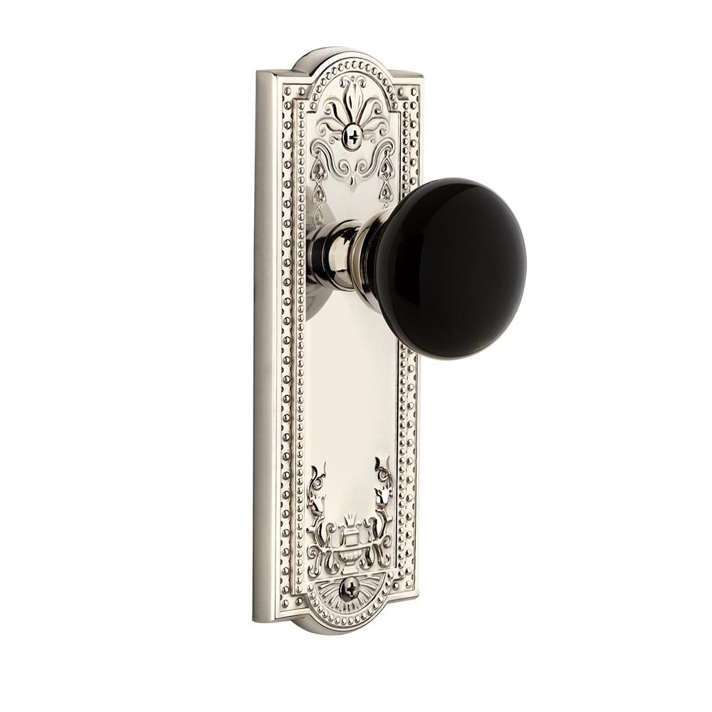 Grandeur by Nostalgic Warehouse PARCOV Parthenon Plate Passage Coventry Knob in Polished Nickel