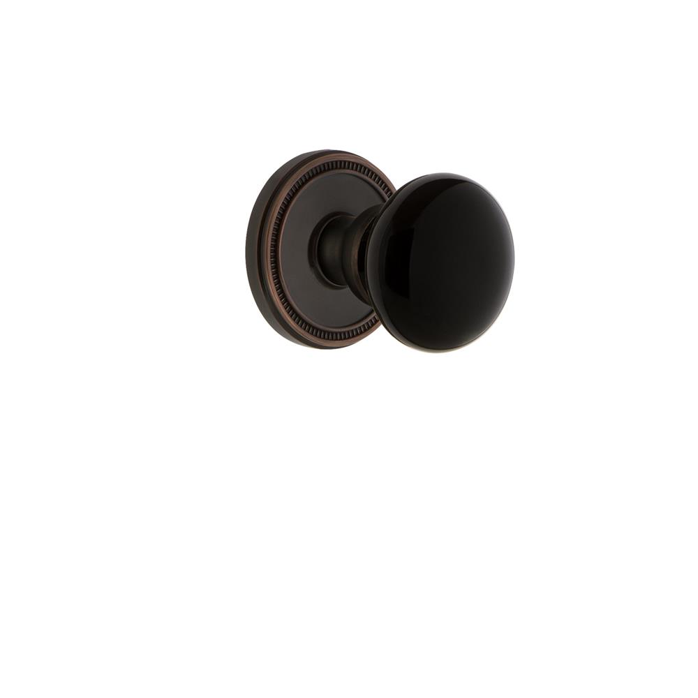 Grandeur by Nostalgic Warehouse SOLCOV Soleil Rosette Passage Coventry Knob in Timeless Bronze