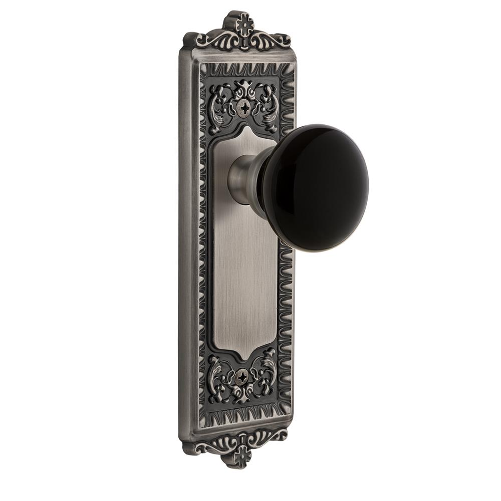 Grandeur by Nostalgic Warehouse WINCOV Windsor Plate Passage Coventry Knob in Antique Pewter