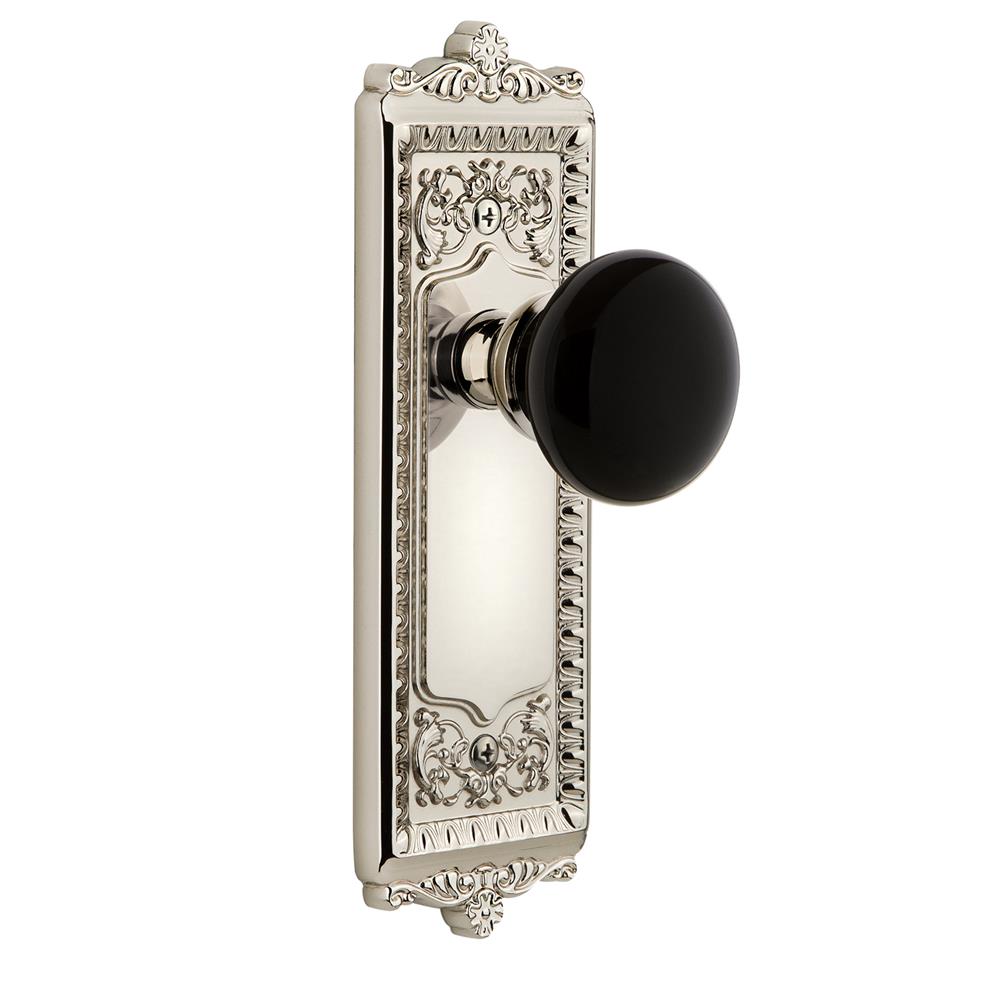 Grandeur by Nostalgic Warehouse WINCOV Windsor Plate Passage Coventry Knob in Polished Nickel