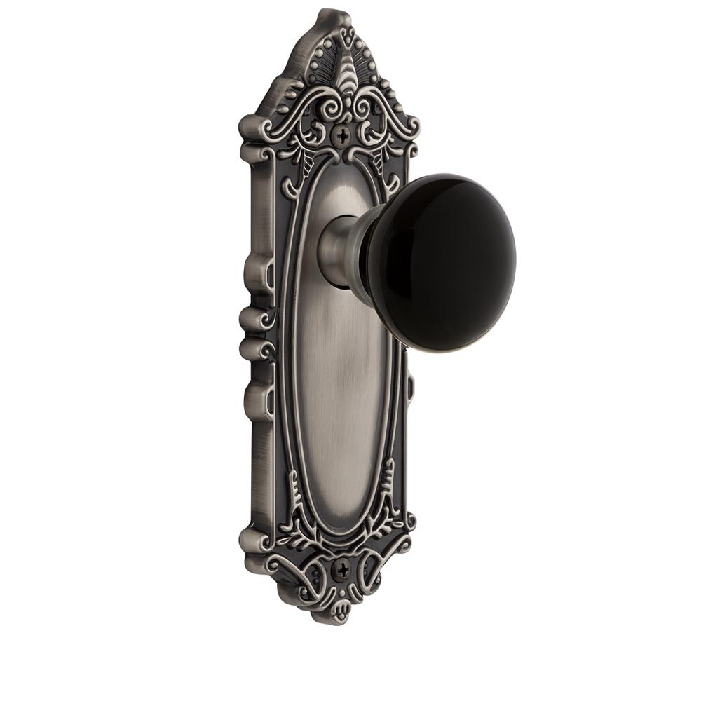 Grandeur by Nostalgic Warehouse GVCCOV Grande Victorian Plate Single Dummy Coventry Knob in Antique Pewter