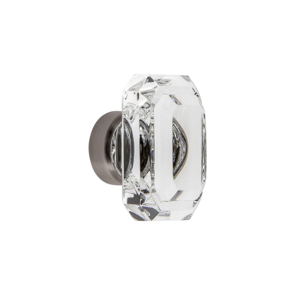 Grandeur CKBBCC40 Grandeur Baguette Clear Crystal 1-9/16” Cabinet Knob in Antique Pewter