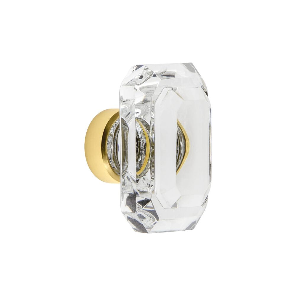 Grandeur CKBBCC45 Grandeur Baguette Clear Crystal 1-3/4" Cabinet Knob in Polished Brass