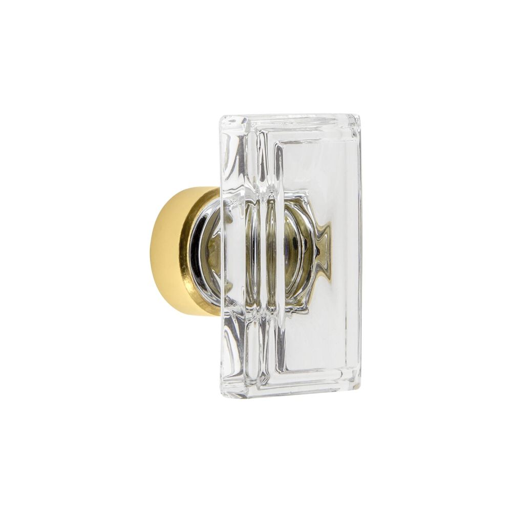 Grandeur CKBCCR Grandeur Carré Crystal 1-3/4” Cabinet Knob in Polished Brass