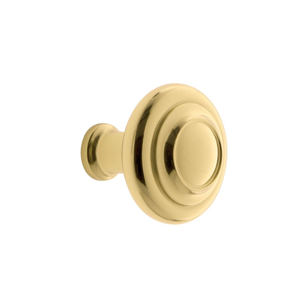 Grandeur CKBCIR Grandeur Circulaire 1-3/8” Cabinet Knob in Polished Brass