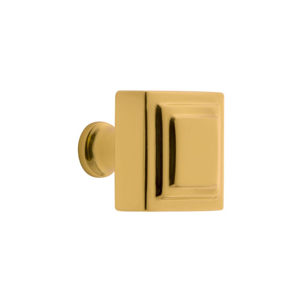 Grandeur CKBCSQ Grandeur Carré 1-1/4” Square Cabinet Knob in Lifetime Brass