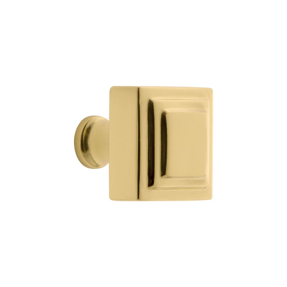 Grandeur CKBCSQ Grandeur Carré 1-1/4” Square Cabinet Knob in Polished Brass
