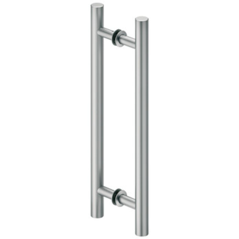 Hafele 905.01.101 Pull Handles Aluminum Two-Sided Round in Silver Colored Anodized