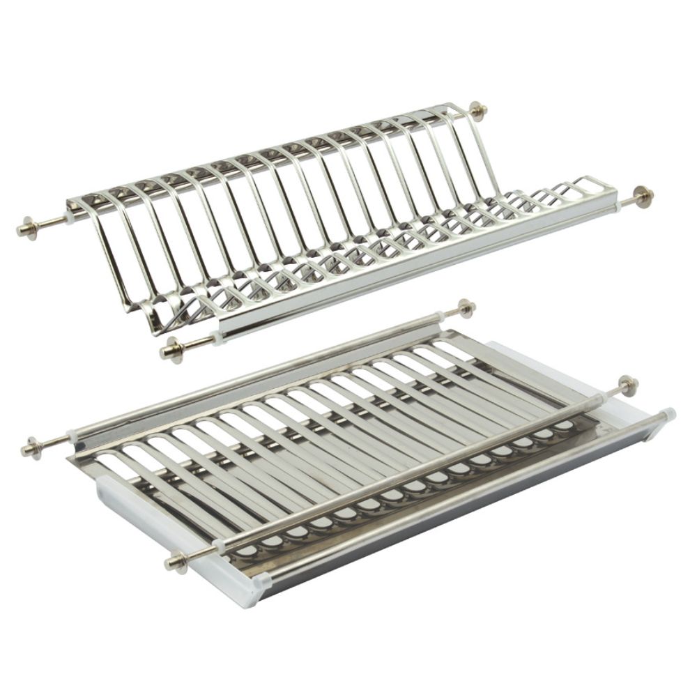 Hafele 546.06.055 Plate Rack with Drainer Tray Stainless Steel in Satin