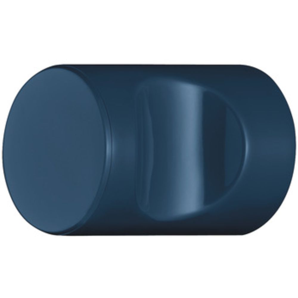 Hafele 139.00.150 Knob Polyamide with Recessed Grip Cylindrical Hewi Steel Blue in Steel Blue