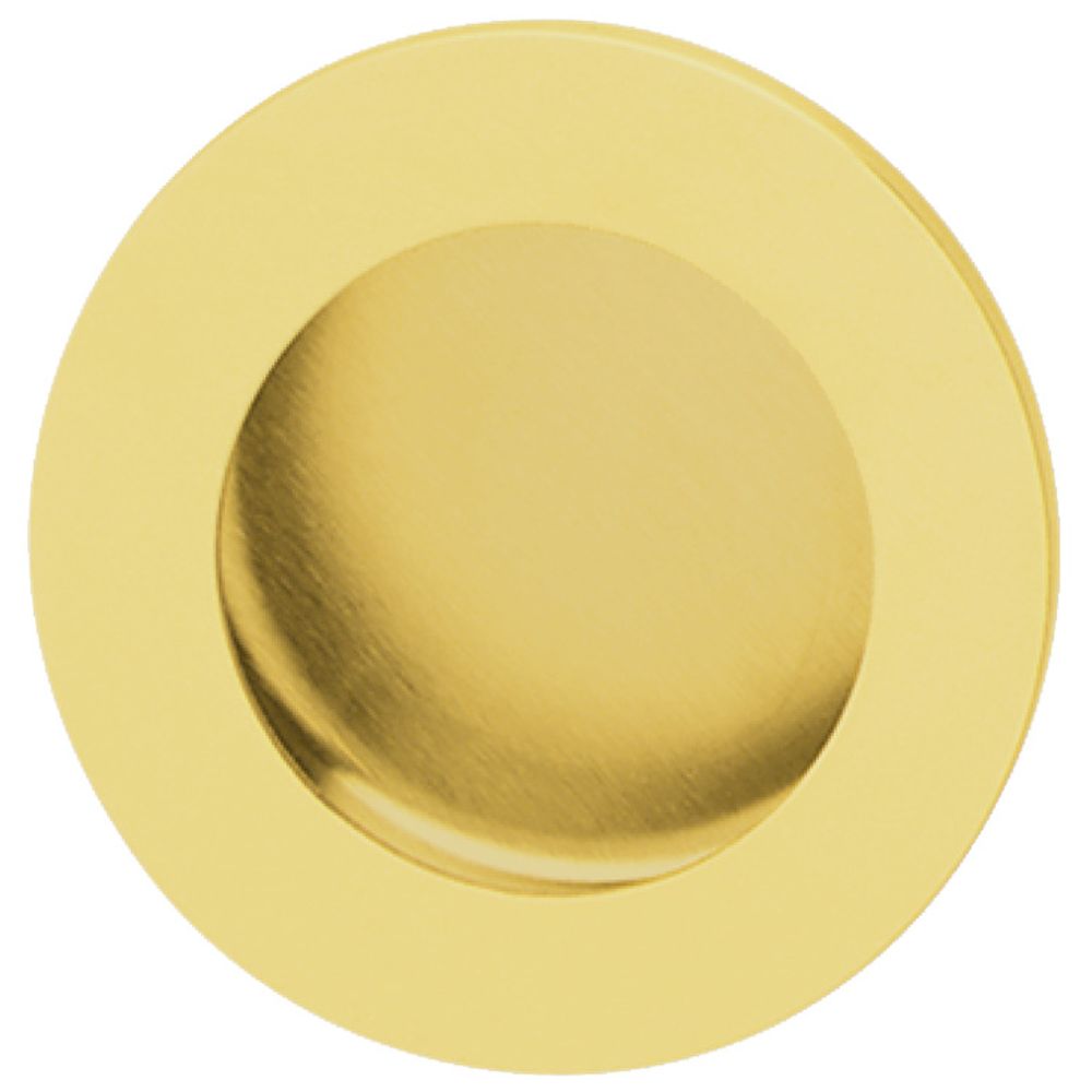 Hafele 151.38.100 Flush Pull Handle Stainless Steel in Polished Brass Plated