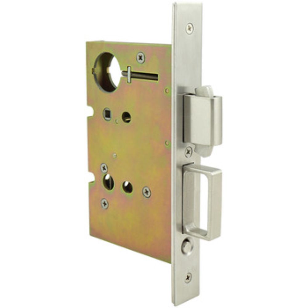 Hafele 911.26.830 Sliding/Pocket Door Lock with Deadbolt for Active Door in Stainless Steel