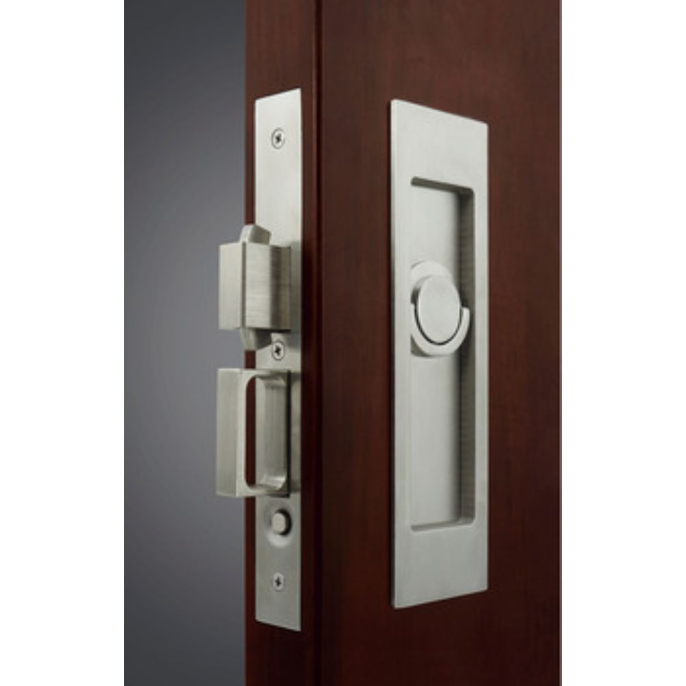 Hafele 911.26.811 Sliding/Pocket Door Lock with Edge Pull for Inactive Door Stainless Steel in Oil-Rubbed Bronze